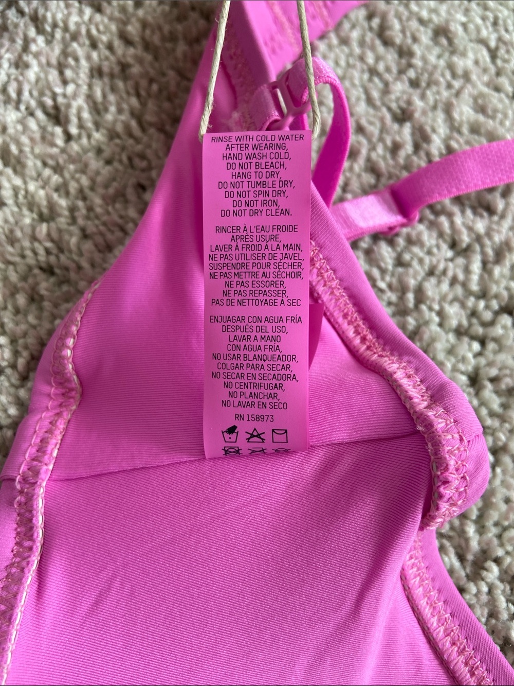 Skims โข Recycled Swim Corset Bikini Top Neon Orchid - Picture 10 of 14